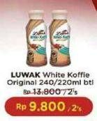 Promo Harga White Koffie RTD 240/220ml  - Indomaret