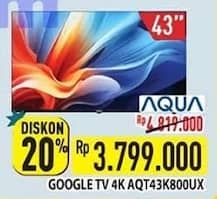 Promo Harga Aqua AQT43K800UX  - Hypermart