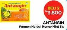 Promo Harga ANTANGIN Permen Honey Mint per 5 sachet 2 gr - Alfamidi