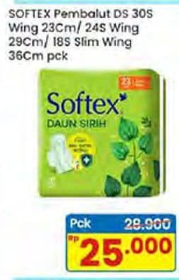 Promo Harga Softex Daun Sirih Wing 23cm, 29cm, 36cm 18 pcs - Indomaret