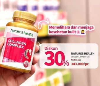 Promo Harga Natures Health Collagen Complex 60 pcs - Guardian