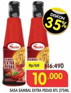 Promo Harga Sasa Sambal Ekstra Pedas 275 ml - Superindo