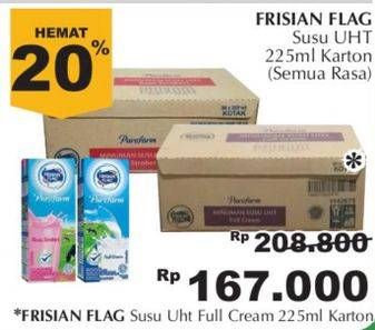 Promo Harga FRISIAN FLAG Susu UHT Purefarm Full Cream per 36 tpk 225 ml - Giant
