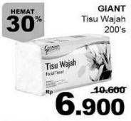 Promo Harga GIANT Tisu Wajah 200 pcs - Giant