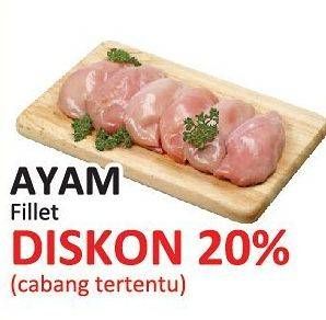 Promo Harga Ayam Fillet per 100 gr - Yogya