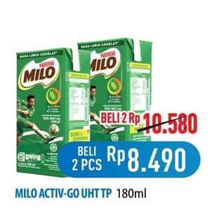 Promo Harga Milo Susu UHT 180 ml - Hypermart