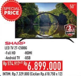 Promo Harga SHARP 2T-C50BG | LED TV 50"  - Hypermart