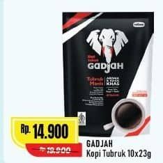 Promo Harga Gadjah Kopi Tubruk Manis per 10 sachet 25 gr - Alfamart