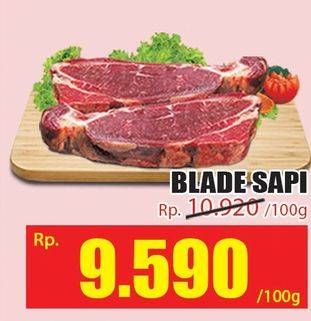 Promo Harga Daging Blade per 100 gr - Hari Hari