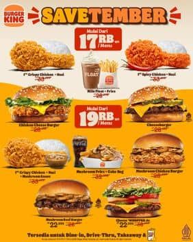Promo Harga Savetember  - Burger King