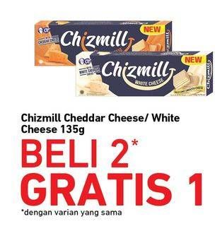 Promo Harga CHIZMILL Wafer White Cheese, Cheddar Cheese 135 gr - Carrefour