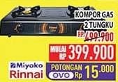 Promo Harga Miyako/Rinnai Kompor Gas 2 Tungku  - Hypermart