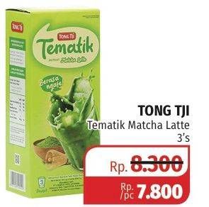 Promo Harga Tong Tji Tematik Instant Matcha Latte 3 pcs - Lotte Grosir