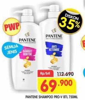 Promo Harga Pantene Shampoo All Variants 750 ml - Superindo