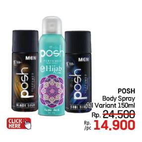 Promo Harga Posh Men Perfumed Body Spray All Variants 150 ml - LotteMart