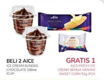 Promo Harga Aice Sundae Chocolate 100 ml - Indomaret