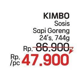 Promo Harga Kimbo Sosis Sapi Goreng 744 gr - LotteMart