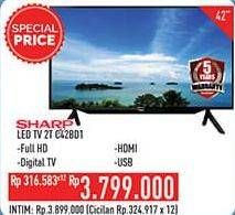 Promo Harga SHARP 2T-C42BD1i | LED TV 42"  - Hypermart