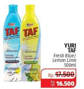 Promo Harga YURI TAF Cream Cleanser Fresh Blue, Lemon Lime 500 ml - Lotte Grosir