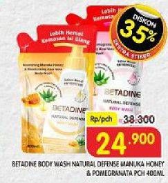 Promo Harga BETADINE Body Wash Manuka Honey, Pomegranate 400 ml - Superindo
