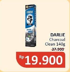 Promo Harga Darlie Toothpaste All Shiny White Charcoal Clean 140 gr - Alfamidi