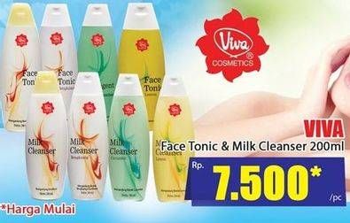 Promo Harga VIVA Milk Cleanser/Face Tonic 200ml  - Hari Hari