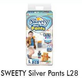 Promo Harga Sweety Silver Pants L28 28 pcs - Alfamart