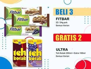 Promo Harga FITBAR Makanan Ringan Sehat All Variants 22 gr - Indomaret