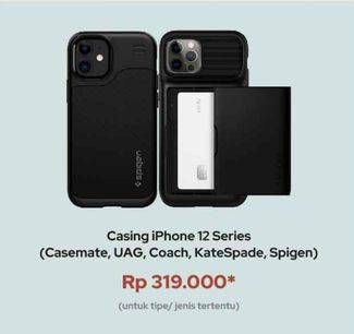 Promo Harga SPIGEN Case iPhone 12 Series/CASEMATE Case/UAG Case/COACH Case/KATE SPADE Case   - iBox