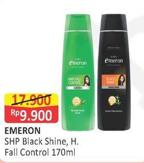 Promo Harga EMERON Shampoo Black Shine, Hair Fall Control 170 ml - Alfamart