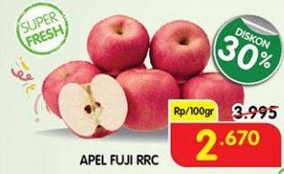 Promo Harga Apel Fuji RRC per 100 gr - Superindo