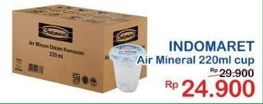 Promo Harga INDOMARET Air Mineral per 48 pcs 220 ml - Indomaret