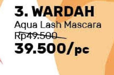Promo Harga WARDAH Aqua Lash Mascara  - Guardian