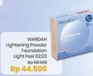Promo Harga Wardah Lightening Powder Foundation 02 Golden Beige, 03 Sheer Pink 12 gr - Indomaret