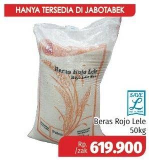 Promo Harga Save L Beras Rojo Lele 50 kg - Lotte Grosir