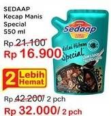 Promo Harga SEDAAP Kecap Manis Kedelai Hitam Special 550 ml - Indomaret