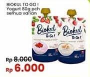 Biokul Yogurt To Go! 80 gr Diskon 25%, Harga Promo Rp6.000, Harga Normal Rp8.000