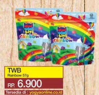 Promo Harga Tini Wini Biti Biskuit Crackers Rainbow Pack 57 gr - Yogya