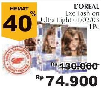 Promo Harga LOREAL Excellence Fashion Ultra Lights 01, 02, 03  - Giant