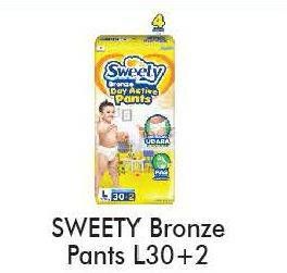 Promo Harga Sweety Bronze Pants L30+2 32 pcs - Alfamart