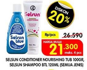 Promo Harga SELSUN Conditioner Nourishing 100ml/Shampoo 120ml  - Superindo
