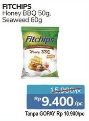 Promo Harga FITCHIPS Delicious Multigrain Chips Honey BBQ 50gr/Seaweed 60gr  - Alfamidi