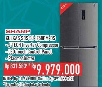 Promo Harga Sharp SJ-IF50PM-DS New Queen Series 2021  - Hypermart
