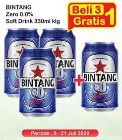 Promo Harga BINTANG Zero per 3 kaleng 330 ml - Indomaret