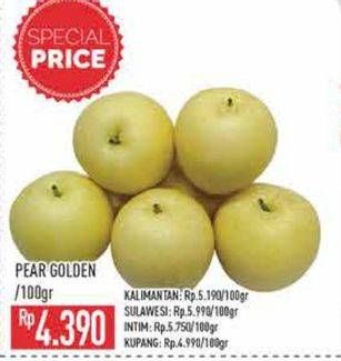 Promo Harga Pear Golden per 100 gr - Hypermart