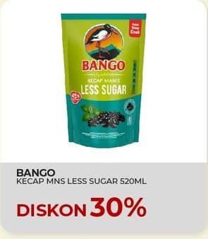 Promo Harga Bango Kecap Manis Less Sugar 520 ml - Yogya