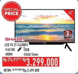 Promo Harga SHARP 2T-C42BB1i | Android TV 42"  - Hypermart