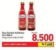 Promo Harga SASA Sambal Asli, Ekstra Pedas 340 ml - Carrefour