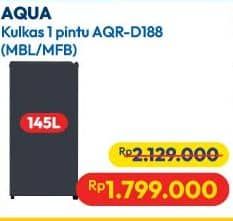 Promo Harga Aqua AQR-D188 MBL 145 ltr - Hypermart