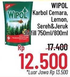 Promo Harga WIPOL Karbol Wangi Cemara, Lemon, Sereh + Jeruk  - Alfamidi